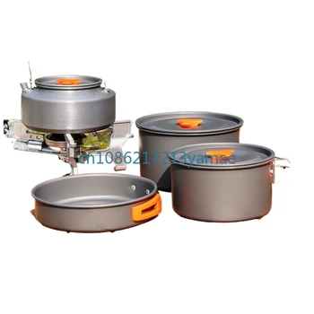야외 캠핑 피크닉 풀 세트, 범용 냄비, 주전자, 냄비 세트, 캠핑 조리기구 용품