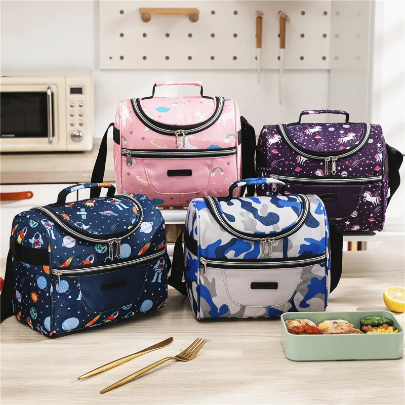 1pc Plaid Lunch Bag, Oxford Cloth Bubble Pattern Insulated Bag With  Waterproof Lining For Meal Prep And Picnic
