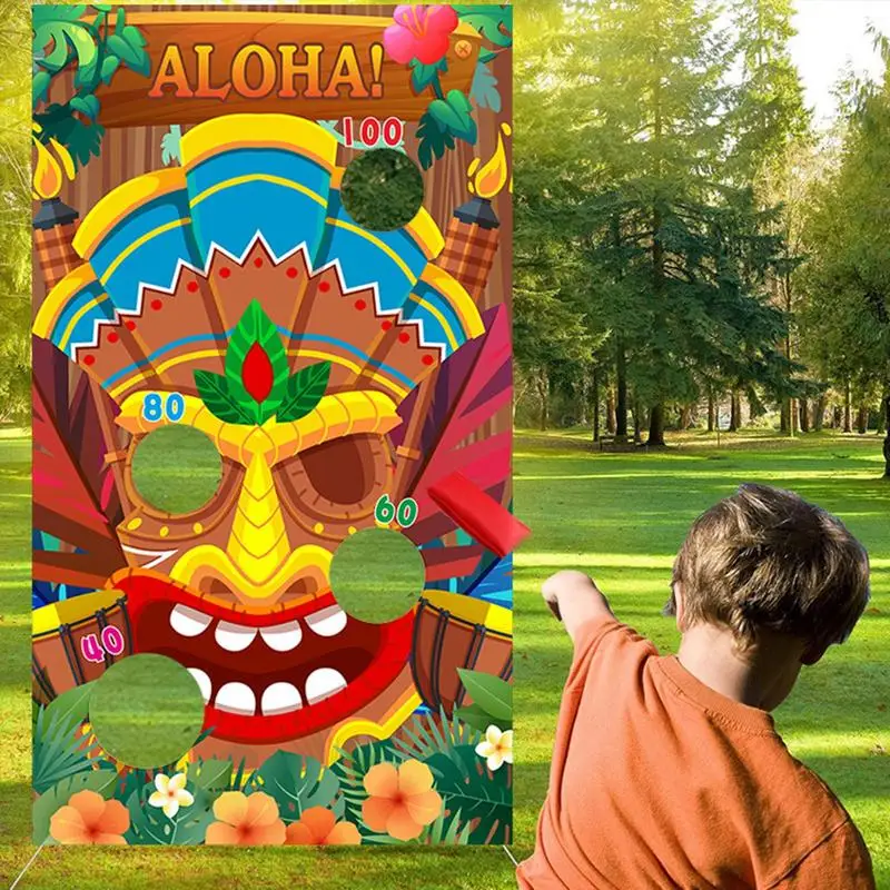 Bean Bag Toss Game com areia havaiana, Criança decorativa tema do verão, Sacos de areia para festa, adultos