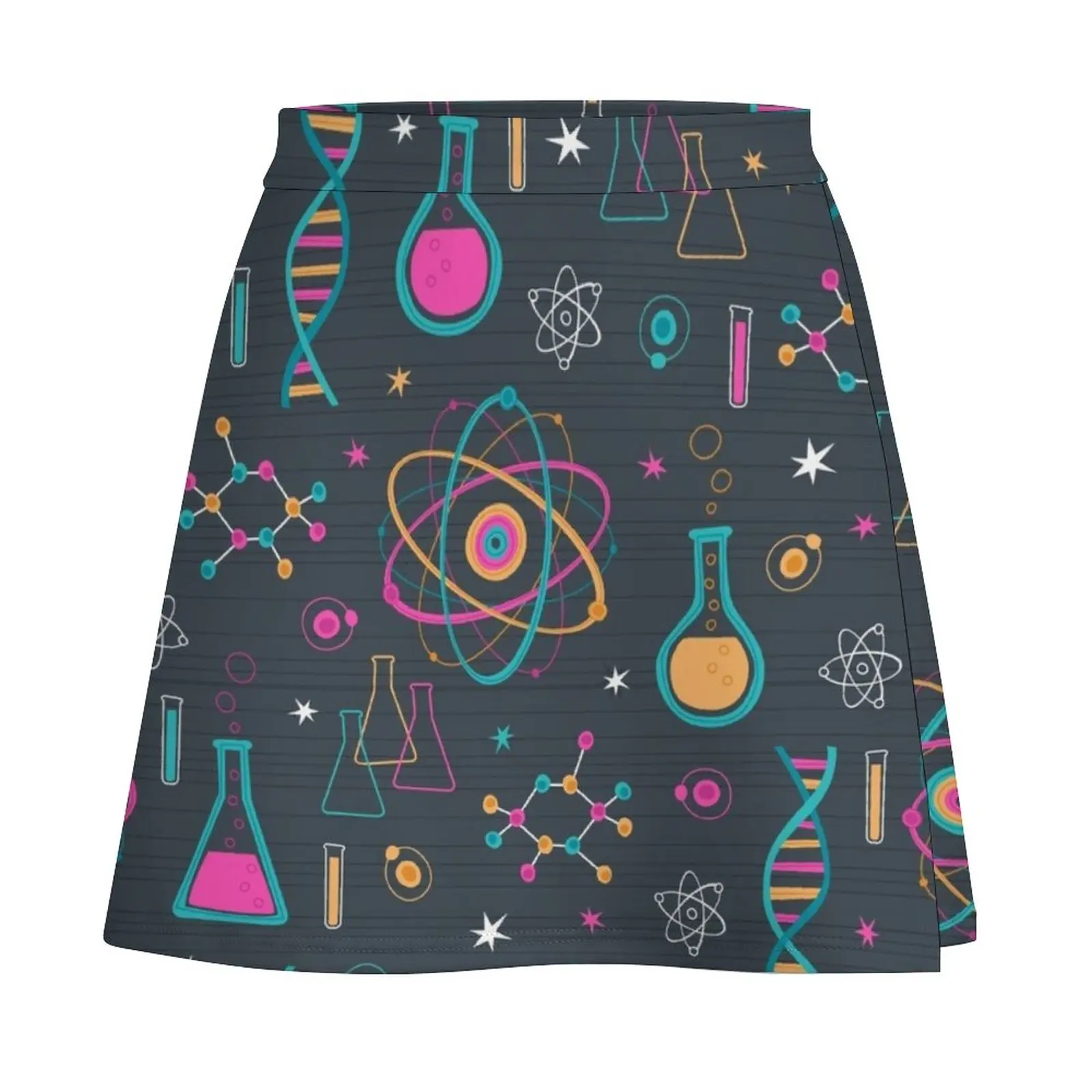 Midcentury Modern Science Mini Skirt korean style women clothing skirt skirt