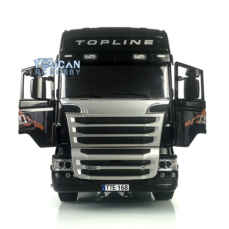 LESU 1/14 8*8 RC Tractor Truck Model Metal Chassis Painted Cabin Set Servo Motor Remote Control Vehicle Car for Boys Toys 6