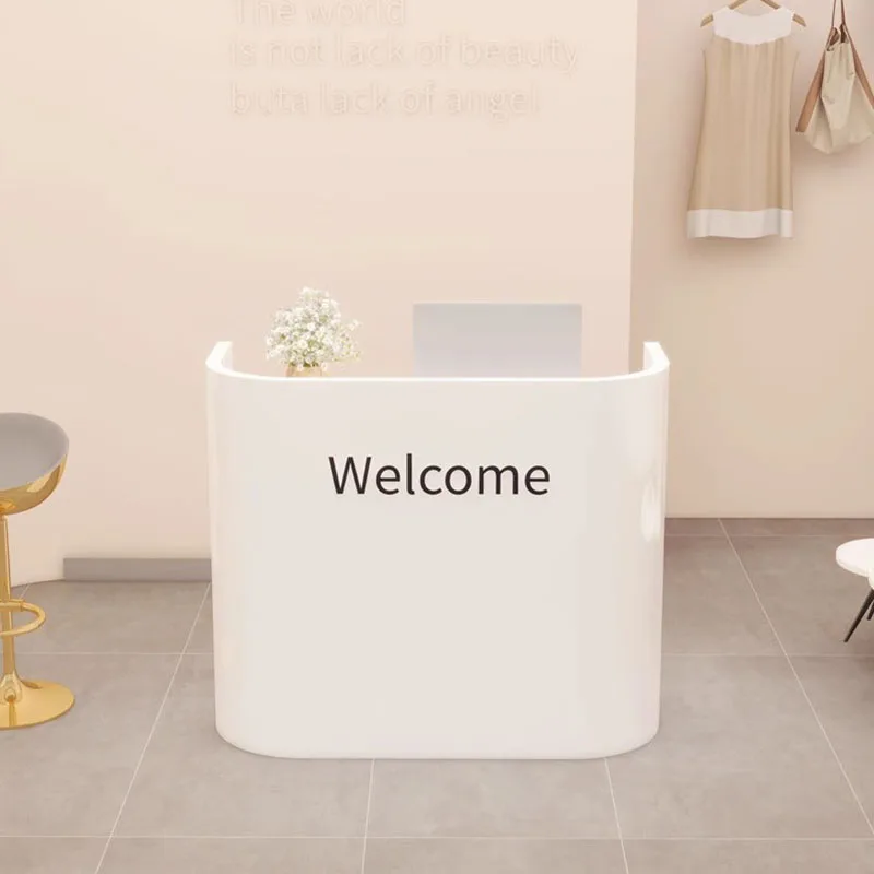 Information Small Reception Desk Nail Salon Clinic Modern Simple Reception Desk Front Comptoir Magasin Garden Furniture Sets