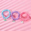 1pc/2pcs/4pcs-Colorful digital children's heart-shaped watch, suitable for Christmas gifts, watch and bracelet sets 2
