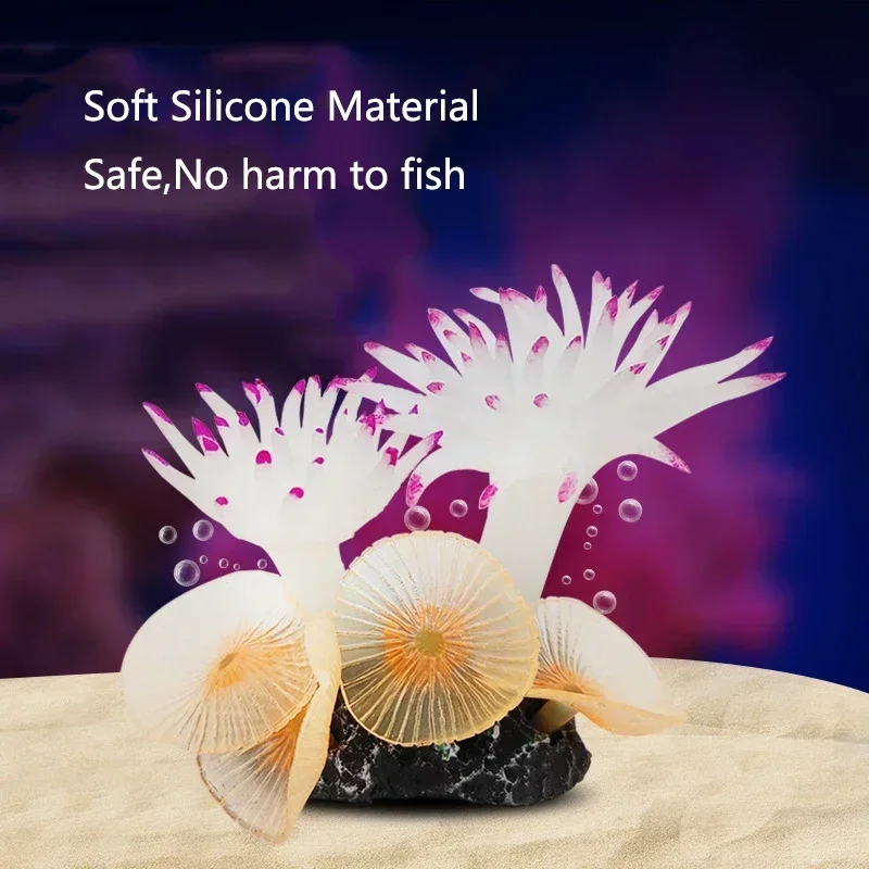 Aquarium Coral Simulation Decoration with Aquatic Plants and Accessories