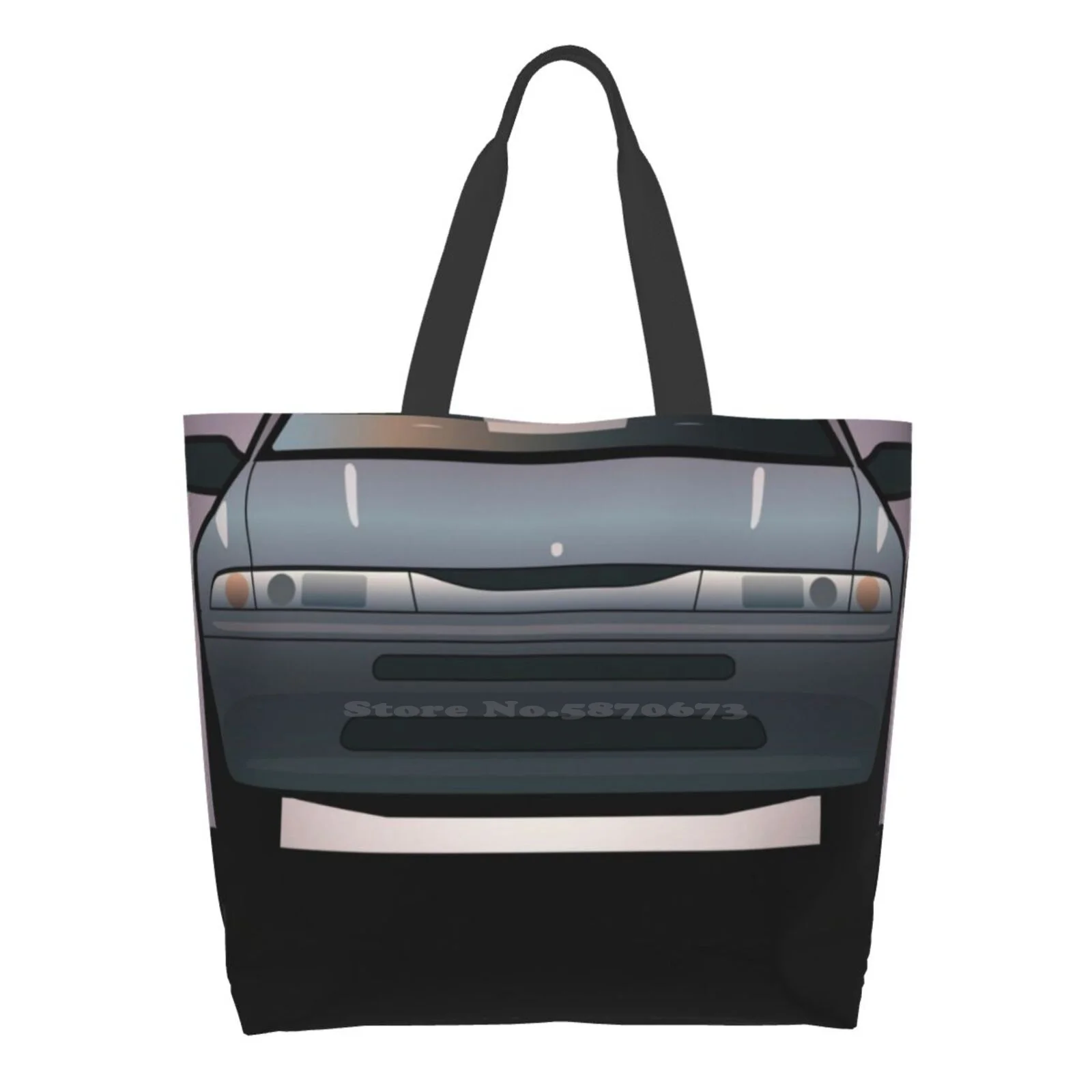 Modern Japanese Icons : Alcyone Svx Split High Quality Large Size Tote Bag Car Sports Coupe Grand Tourer Coupe Japanese Car