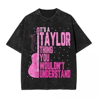 Taylors God Save T Shirts Washed Cotton Harajuku T-Shirt Swifts Singer Fashion for Men Women Tops Streetwear Printed Tees 2