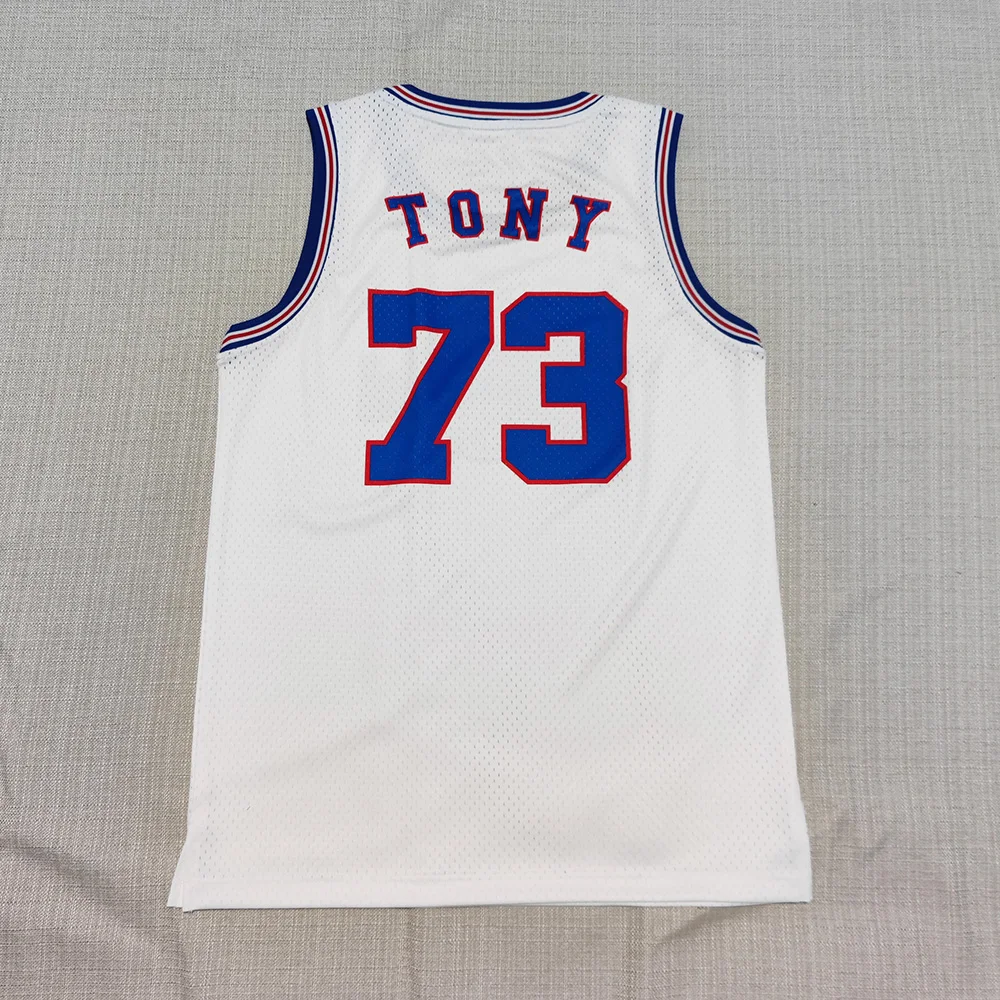 Space Jam 1996 Sublimation Printed Basketball Jerseys with Any Color Name and Number for Halloween Party