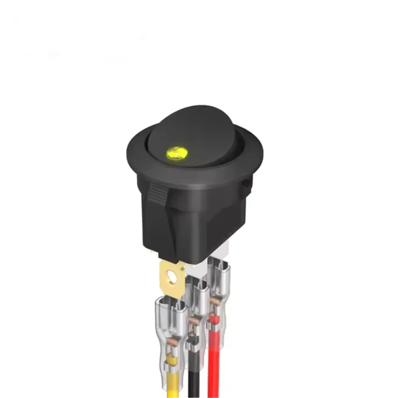 20PCS ROCKER SWITCH Toggle 12V Led Light Car Auto Boat Round ON/OFF SPST 20 AMP - Foto 3