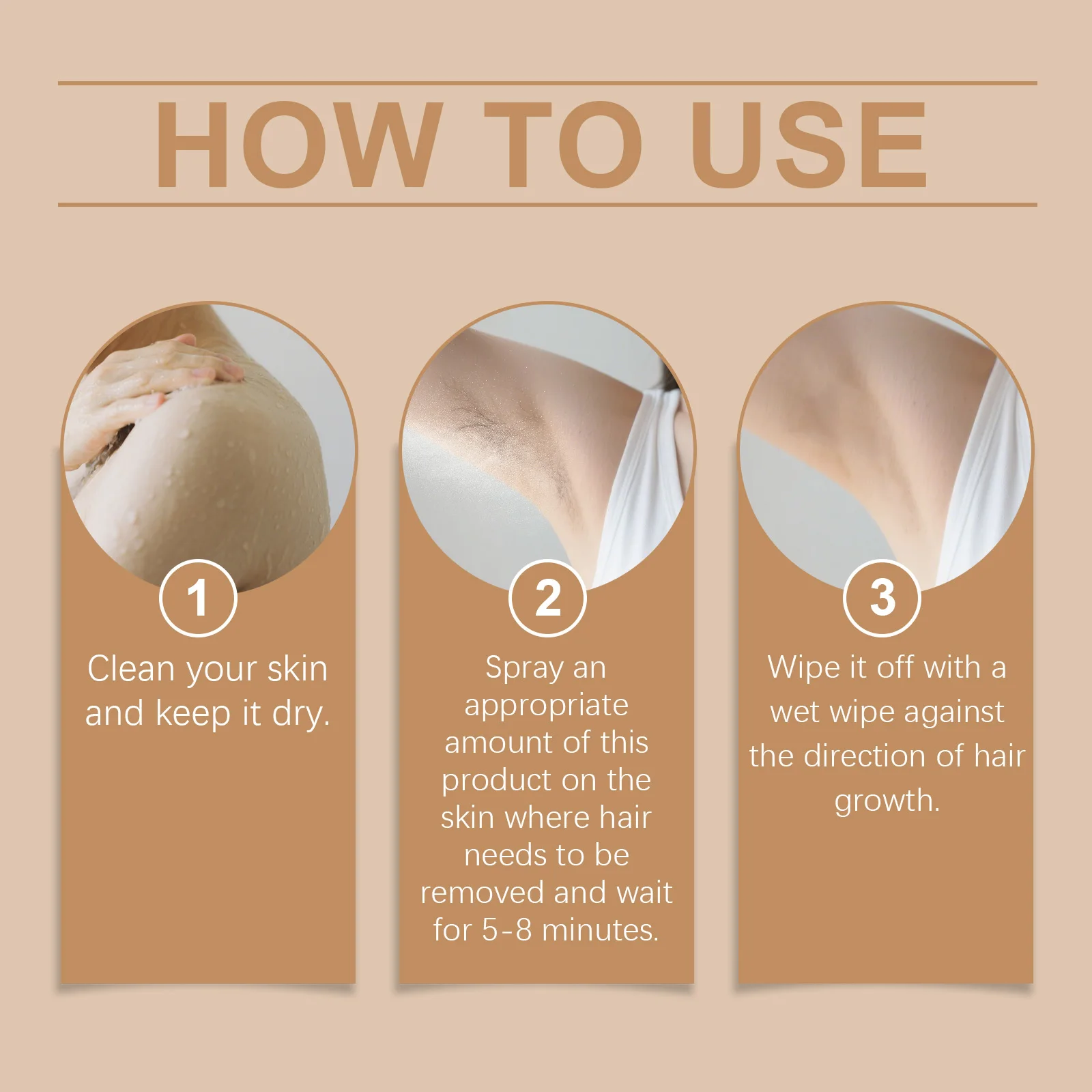 Gentle Hair Removal Spray For Body And Skin Cleansing Summer Use_voghion.com