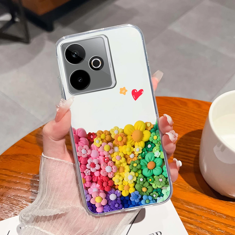 Lovely Cartoon Animals Soft Clear TPU Silicone Protective Phone Case Cover