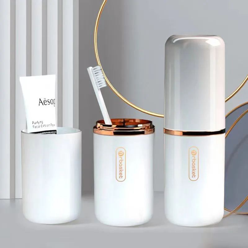 Bathroom Accessories Travel Portable Mouthwash Storage Case Box Mug