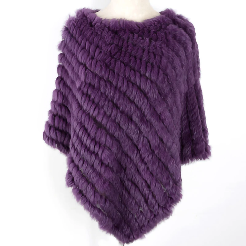 

Fur triangular shawl cloak women's autumn and winter 2021 outer layer warm fashion foreign high-end real rabbit hair