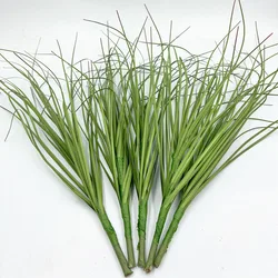 Artificial Onion Grass Greenery Set - Perfect for DIY Wedding Decor, Home Adornments, and Outdoor Garden Enhancements (5pcs Dark Green)