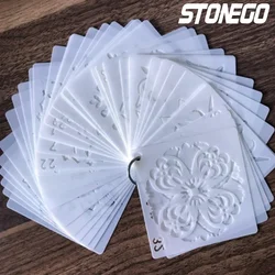 Decorative Mandala Stencils for DIY Home Decor and Crafting (WHITE)
