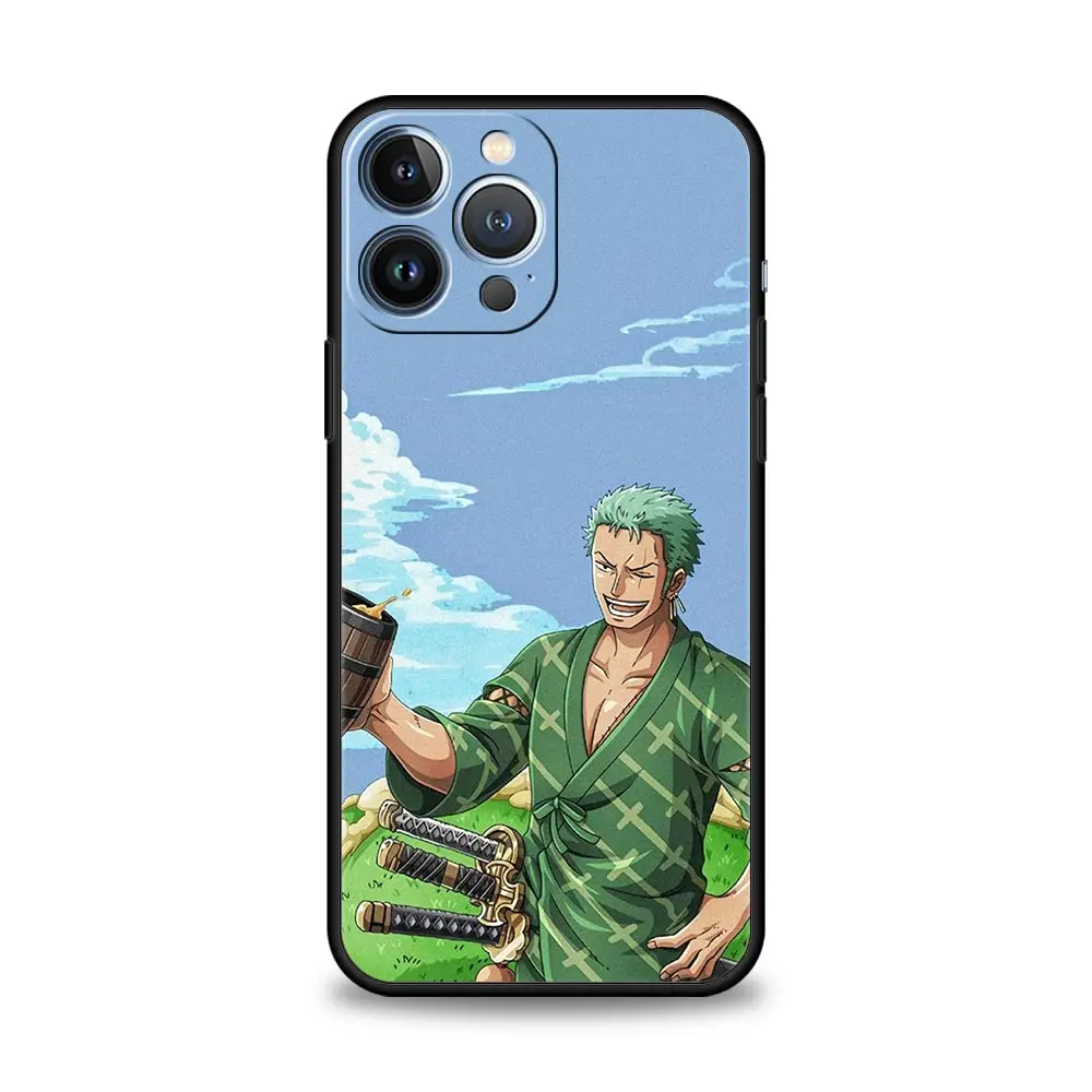 iphone 13 pro leather case Anime One Piece Zoro Luffy Hot Case for Apple iPhone 11 7 13 Pro Max 12 XR X 6 12 Mini 5 6 Plus SE Phone Cover Shell Bag Fundas iphone 13 pro cover