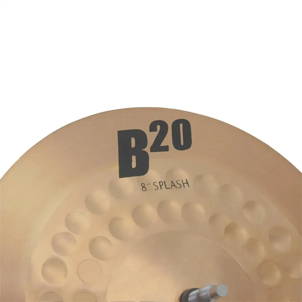 YOUZI 8 Inch B20 Cymbal Professional Bronze Cymbal for Drum Set