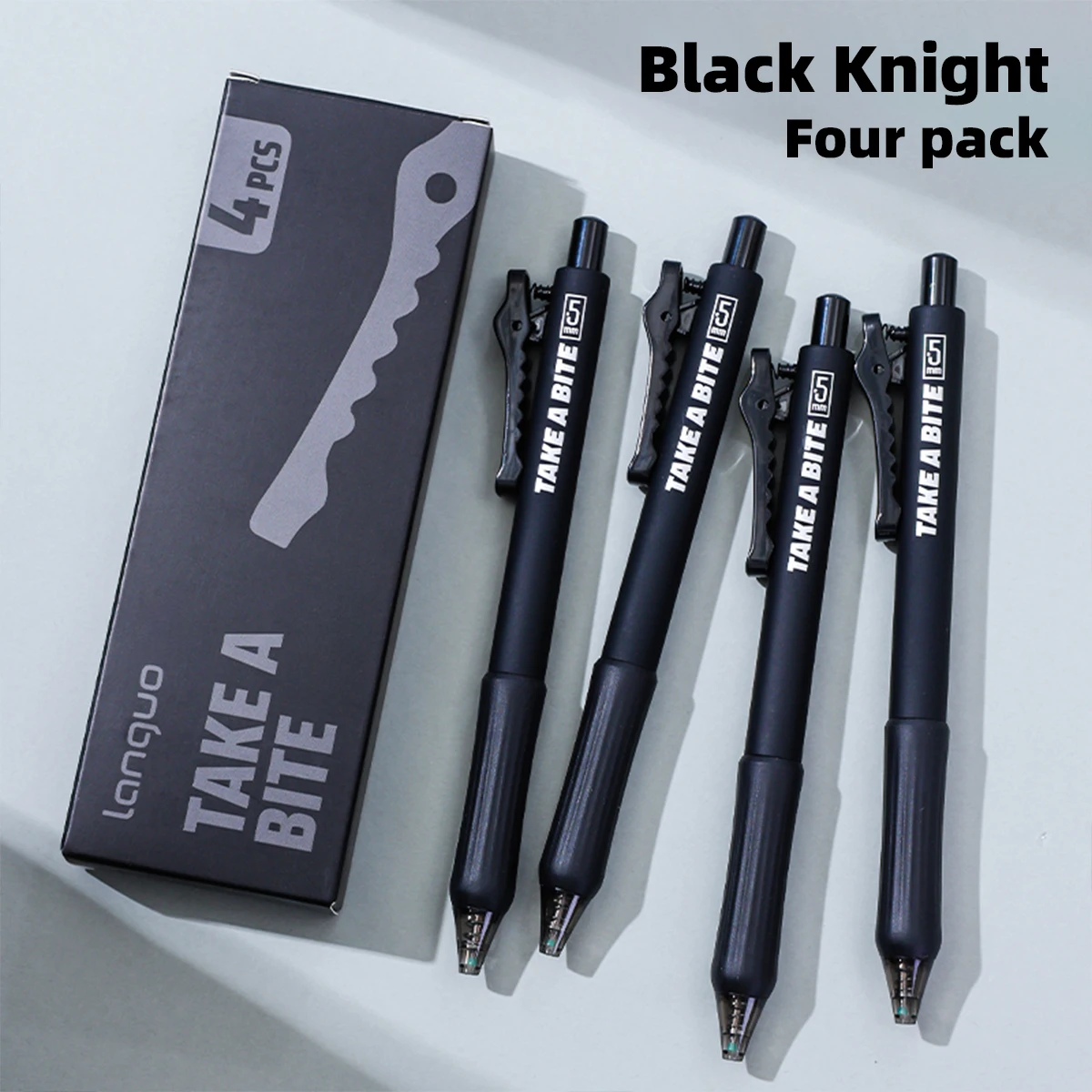 4-teiliges kreatives Gelschreiber-Set mit Krokodilklemme, 0,5 mm schwarze Tinte, einziehbar und schnell trocknend, süßes Briefpapier für Studenten und Geschenke – Detail 7