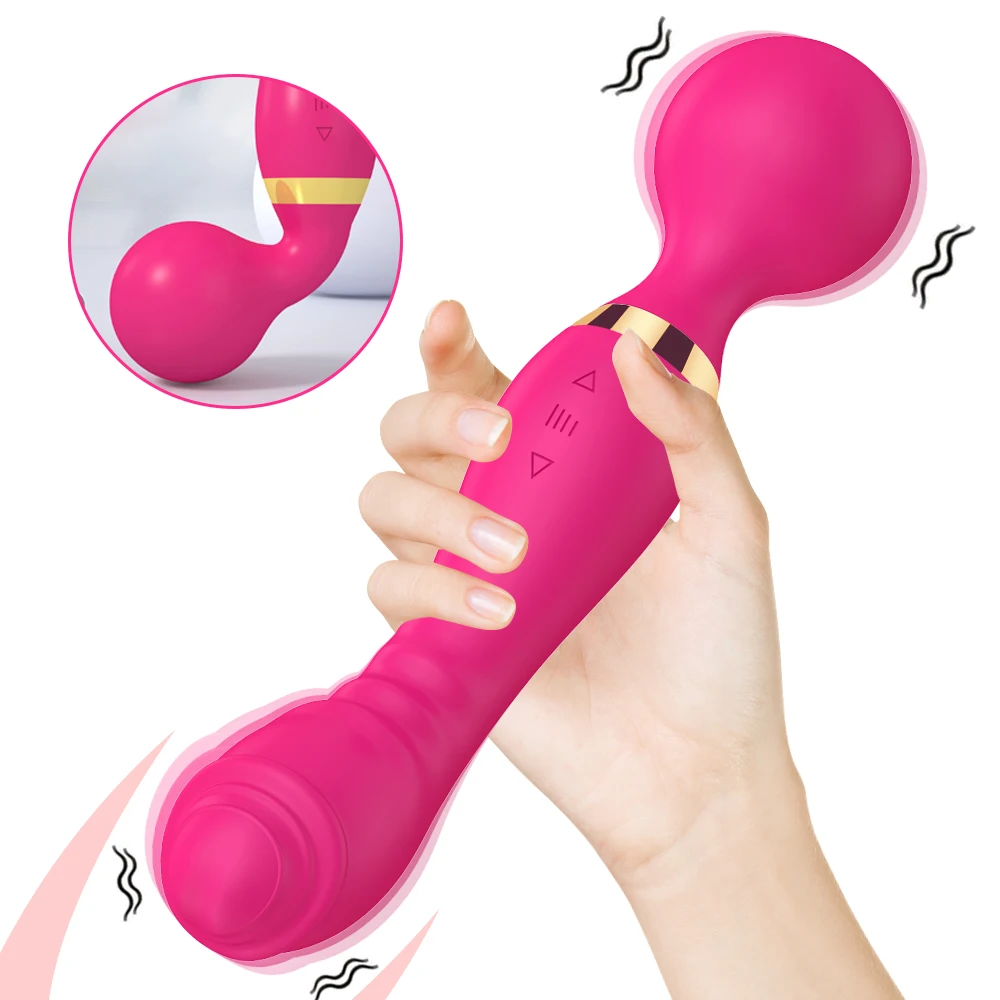 20-Gang-leistungsstarker Dildo-Vibrator, weibliches AV-Massagegerät, Zauberstab, G-Punkt-Klitoris für Frauen, Stimulator, Sexspielzeug für Erwachsene, Masturbator 1