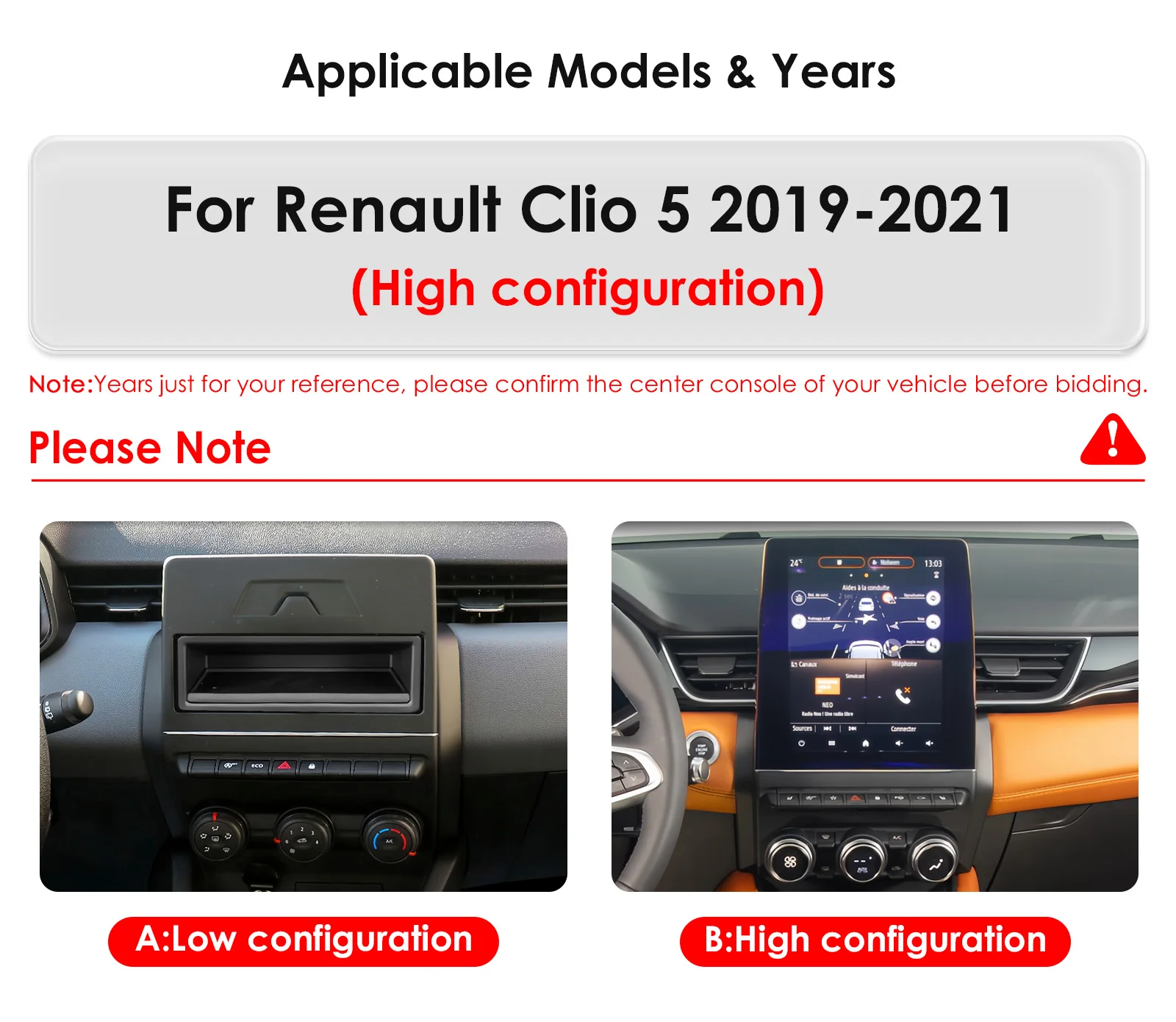 9" Hizpo 2Din Android14 Autoradio für Renault Clio 5 2019 - 2012 Snapdragon 6115 Steuergerät Otca Core Auto CarPlay 4G BT SWC GPS – Detail 4