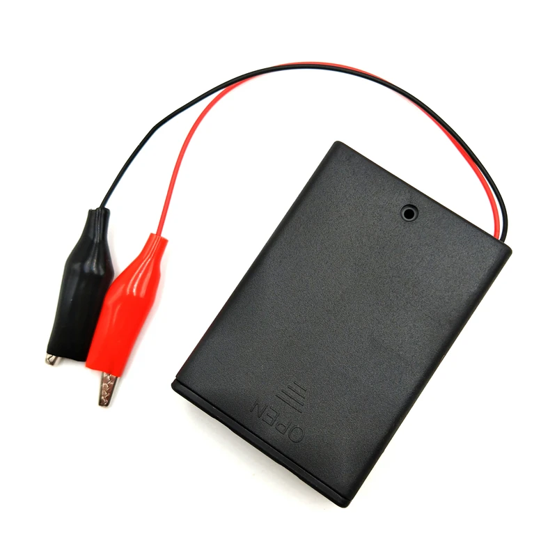 

MasterFire 10 шт./лот Черный AA контейнер для хранения батарей контейнер для 3 x AA с переключателем зажимы типа «крокодил» Пластиковая крышка для ба...