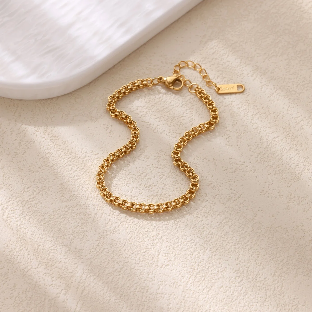 Stainless Steel Anklets for Women Geometric Jewelry for Wedding and Summer