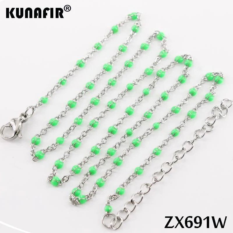 アクセサリー chai Add short cha cross chain with colors Environmental