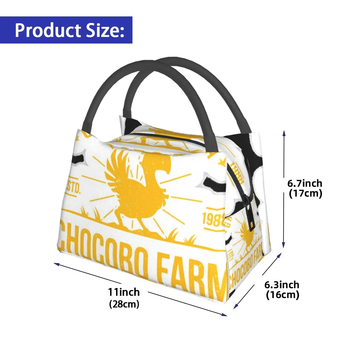 Chocobo Farm Final Fantasy Portable insulation bag for Cooler Thermal Food Office Pinic Container