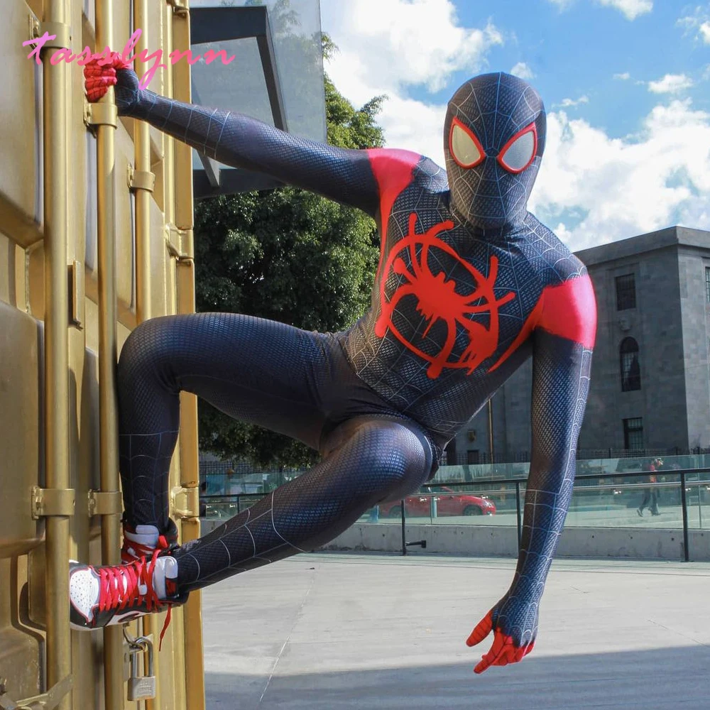 Miles Morales Spider Boy Costume Cosplay Super Zentai Hero Suit Halloween  Costumes Gwen Cosplay Party Fancy Anime Clothes