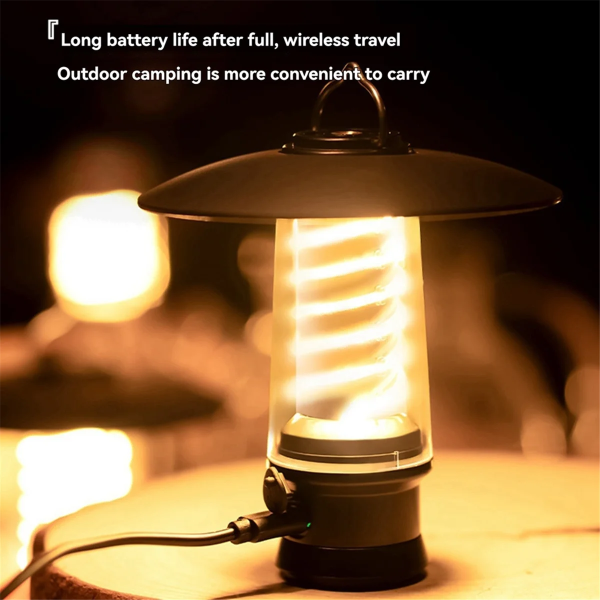BAAU Camping Lamp Portable Dimmable Waterproof Tent Lantern Lamp Charging Emergency Light Outdoor Light Camping Supplies