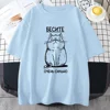 БЕСИТЕ CAT Funny Graphic T-shirt Russian Script Fashion Style Tee-shirt Short Sleeve Cotton Soft Tshirts Women Unisex Clothing 3