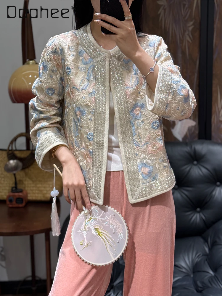 ジャケット・アウター eaphi PATCHWORK EMBROIDERY LACE JACKET Eaphi】PATCHWORK EMBROIDERY LACE JACKET