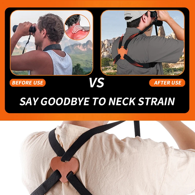 조류 관찰용 쌍안 하네스 스트랩, X자형 감압 스트랩 핏, 쌍안경, 카메라 운반용 크로스 스트랩 하네스