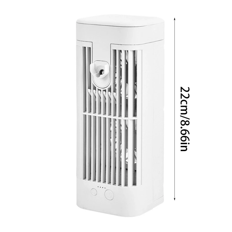 Portable Air Conditioners Desktop Fan 3 Speed Air Cooling Fan Humidifier with Night Light for Office Desk Drop Shipping images - 6