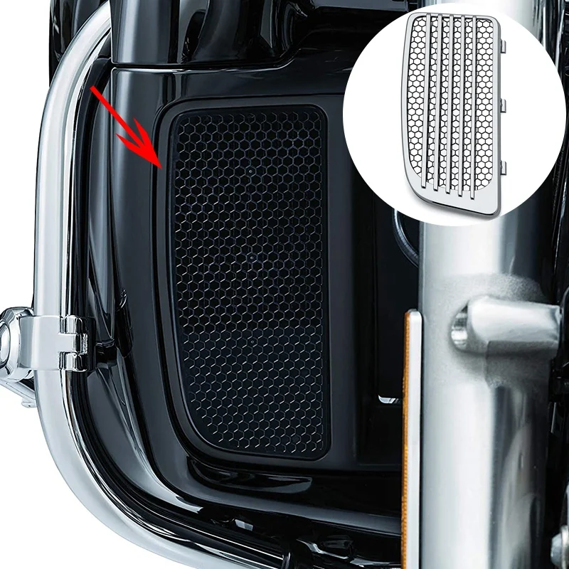 Motocykl radiátor gril pro cestovní élektra trasa drážkovat FLTRU uitra limitovaná CVO FLHTKSE voda komora mříž