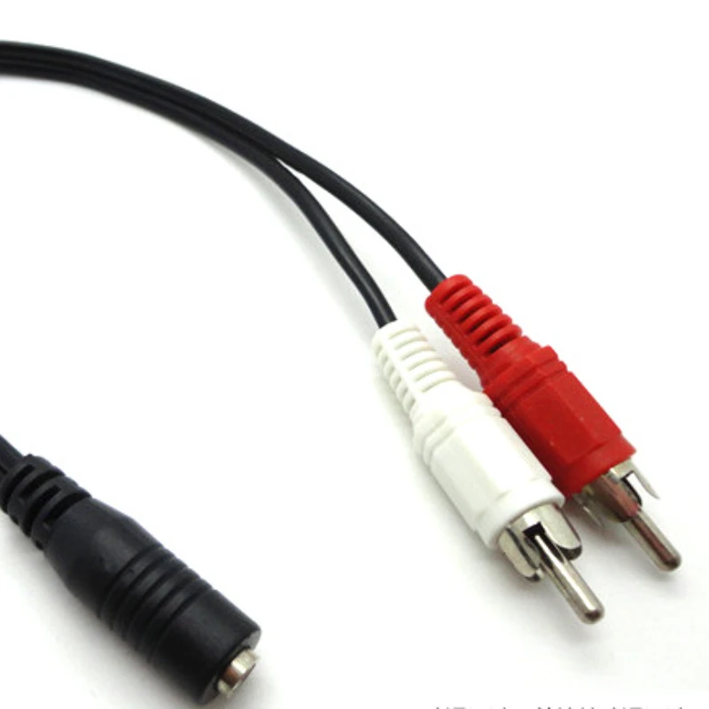 Universal RCA Cable 3.5mm Jack Stereo Audio Cable Female To 2RCA Male Socket To Headphone 3.5 AUX Y Adapter For DVD Amplifiers