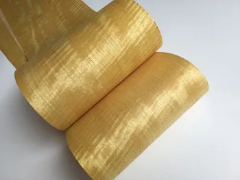 2x naturel 0.2mm or jaune placage de bois figuaré pour ruban de meubles 1