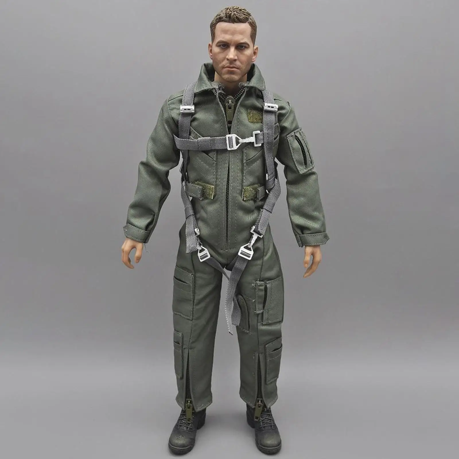 

1/6 Scale Jumpsuit with with Chest Hanging Vest Miniature Clothing for 12in Male Soldiers Figures Dress up Doll Model Accessory