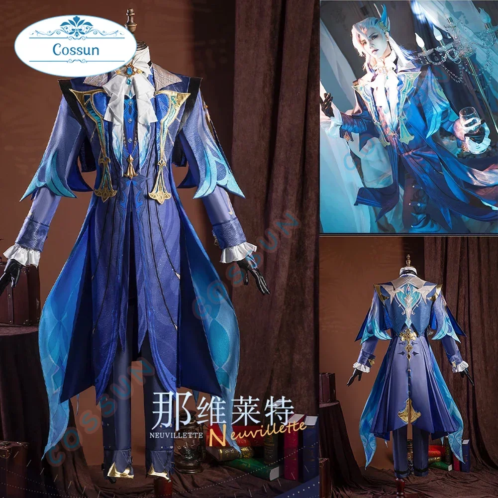 

Игровой костюм для косплея Genshin Impact Neuvillette/Wriothesley, наряды на Хэллоуин, игровая одежда, мужская аниме одежда