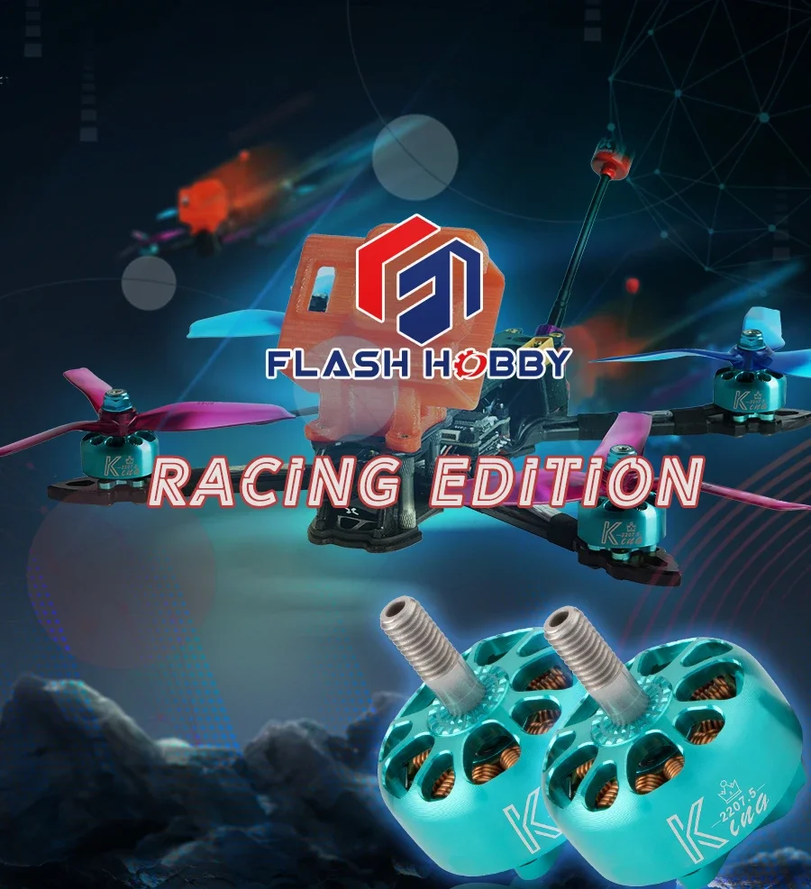 Flashhobby King Serise K2207.5 2207.5 1900KV 3-6S / 2500KV 3-5S / 2750KV 3-4S Brushless Motor for RC FPV Racing Drone