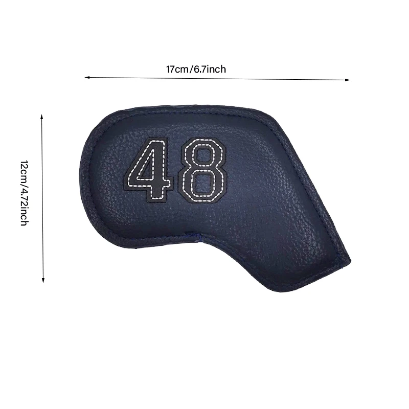 Golf club head cover, color digital gradient, golf sand cover leather golf iron cover golf ball Angle dug head protection sleeve