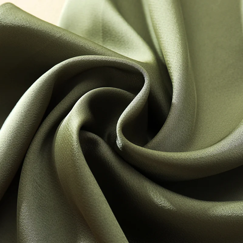 Women Satin Silky Straight Wide Leg Pants Summer Elastic High Waist Loose Green soft comfortable Casual Pant Office Lady Trouser