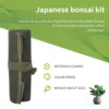 600x430Mm Japanese Bonsai Tools Storage Package Roll Bag Canvas Tool Set Case 6