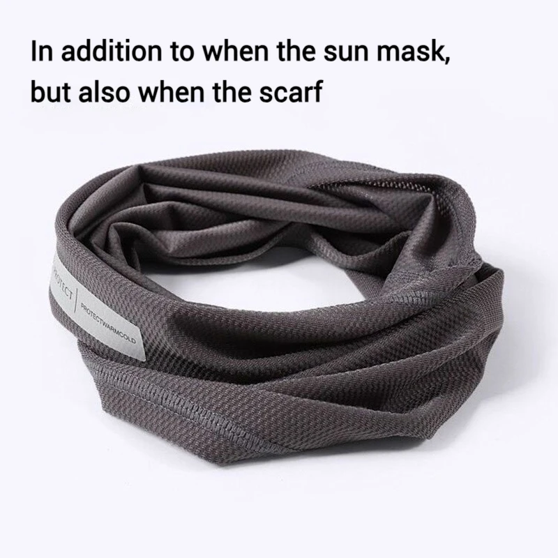 Outdoor Summer Man Neck Mask Arm Sleeves UV Protection Face Cover Sunshade Clothes Cycling Hiking Sun Protection Mask