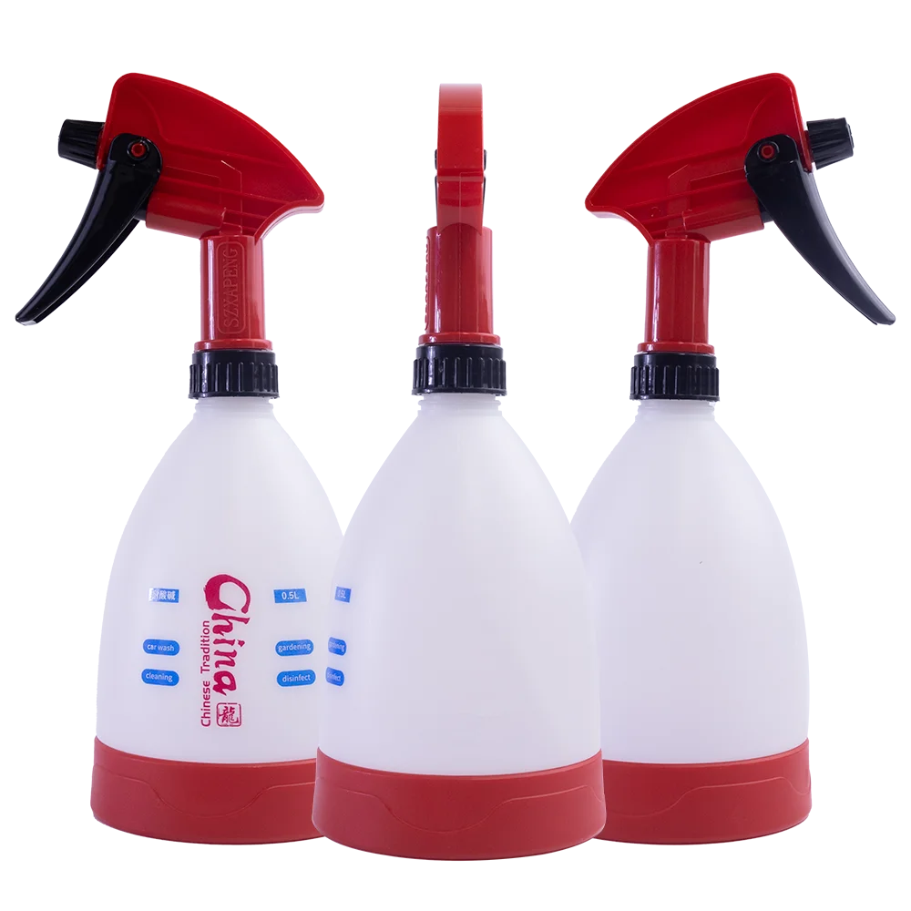 KUNAISI 750/500mL Portable Spray Bottle Refillable PE/Plastic Atomizer Adjustable Puzzle for Automotive Film Application
