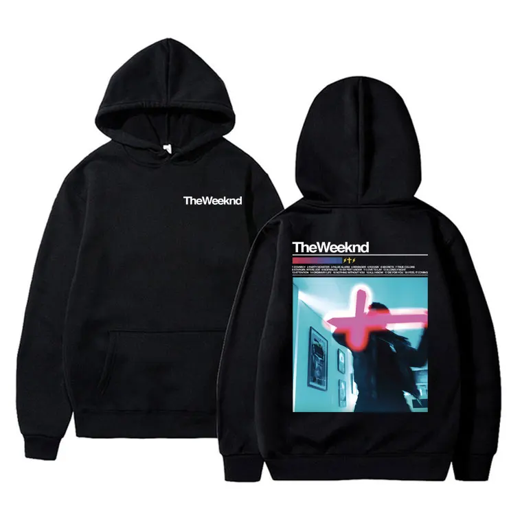 Rapper The Weeknd Starboy Graphic Hoodie Men Women Hip Hop Oversized Hooded Tracksuit Male Fashion Casual Fleece Cotton Hoodies