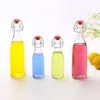 Glass Swing Top Storage Bottle High Flint Various Size Round Glass Bottles  for Sparkling Water MOQ2000 Cheap Custom Print Logo 5