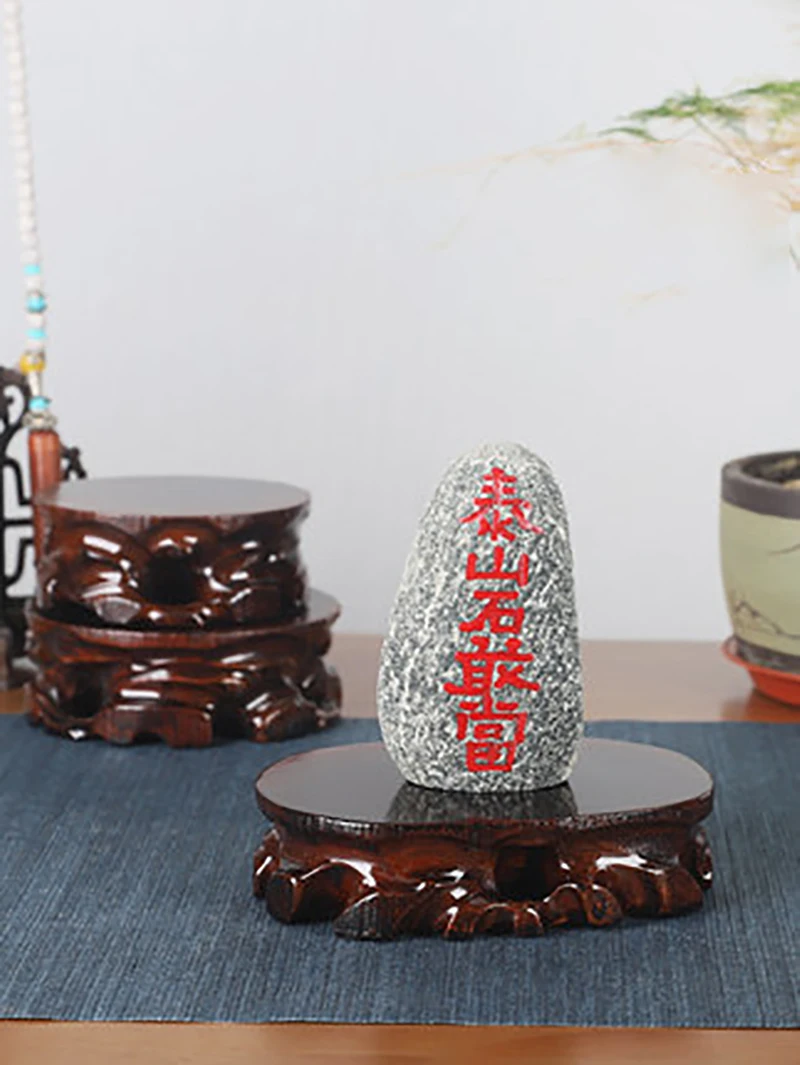 Rectangular Solid Wooden Carving Crafts, Vase Ornaments, Wood Block Floor Base, Bonsai Teapots, Aquarium Pedestal, Display Sta