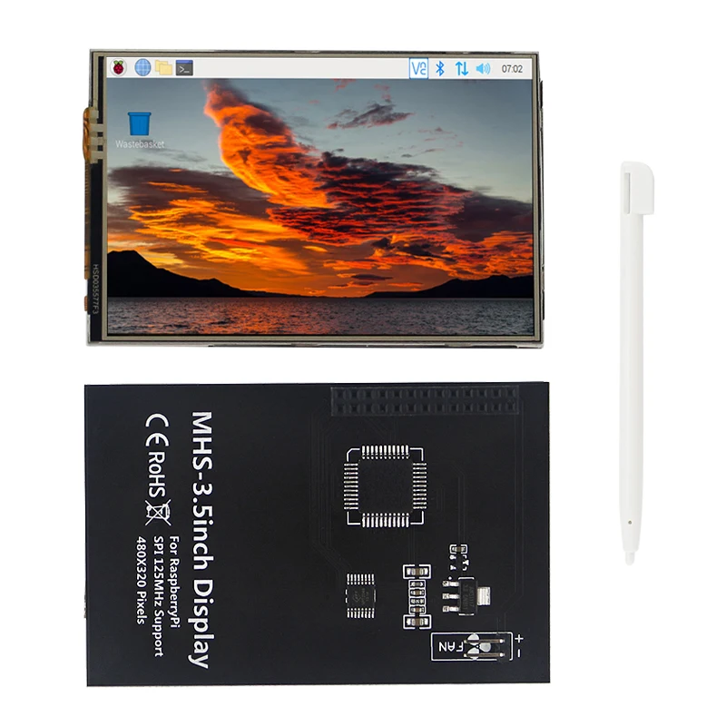 Módulo de Exibição de Tela Sensível ao Toque para Raspberry pi 3.5 480x320 Interface Spi 50 Fps Tft pi 4b 3b Mais 3b Zero - Imagem 4