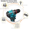 10mm Electric Brushless Drill 2-Speed Self-locking Cordless Drill Screwdriver 60-100Nm Torque Power Tools For Makita 18V Battery 3