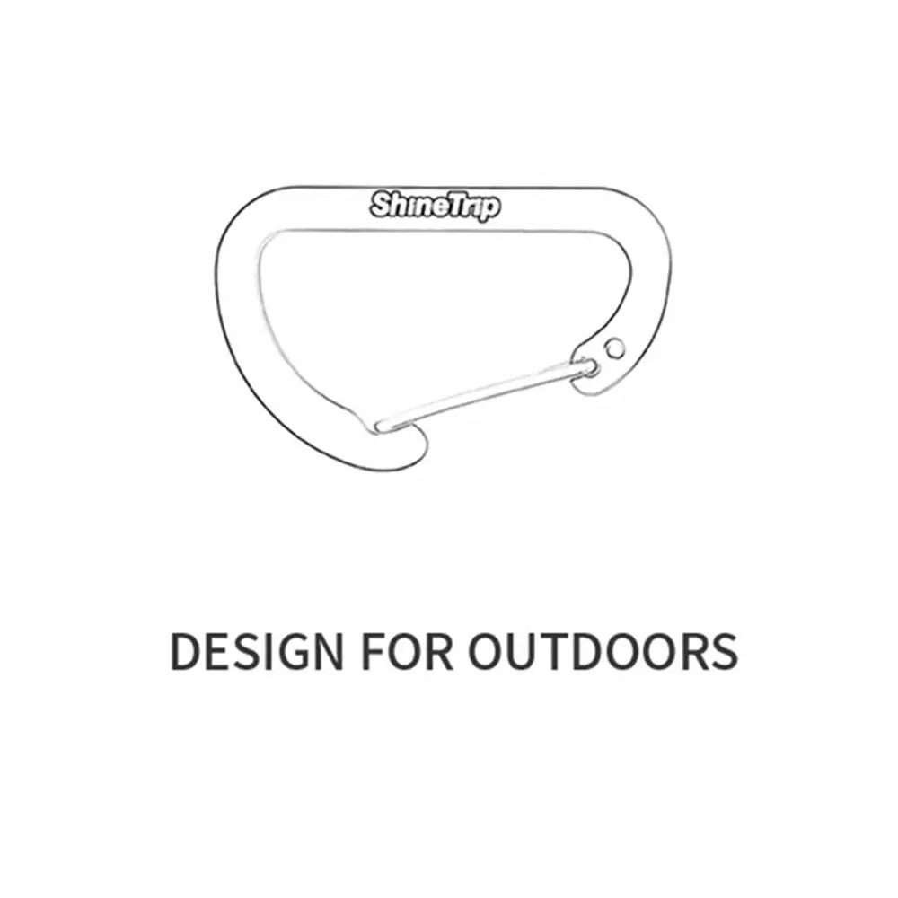 Carabiner Keychain Aluminium Camping Hiking Hook Multicolour_voghion.com